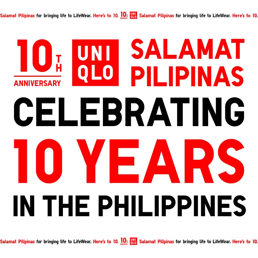 UNIQLO Celebrates 10th Anniversary in the Philippines  Exclusive Offers and Promos