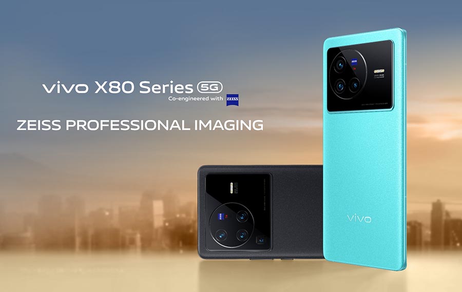 vivo X80 and X80 Pro with ZEISS professional imaging capabilities officially available in the PH