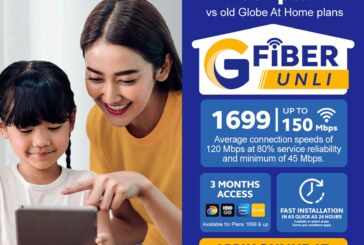 Globe At Home unveils WiFi-strong GFiber Unli Plan up to 150 Mbps for P1,699/month