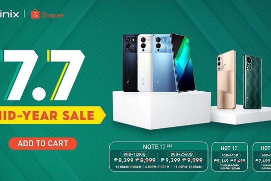 Get the latest Infinix NOTE 12 and more at Shopee’s 7.7 sale