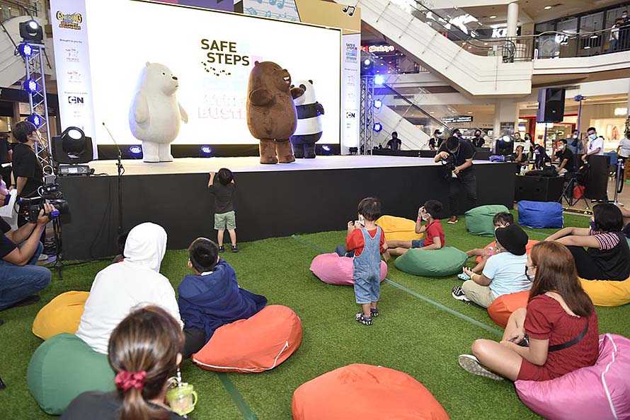 Kids meet and dance with the We Bare Bears characters for SAFE STEPS Kids copy