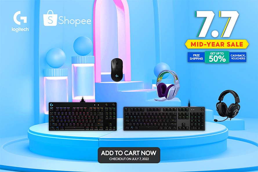 Beef up your gaming set up with Logitech G’s hard-to-beat discounts at the Shopee 7.7 Mid-Year Sale!