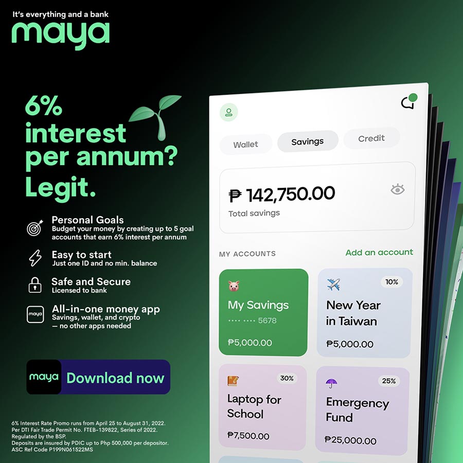 Reach your personal goals with Maya’s new savings feature powered by Maya Bank!