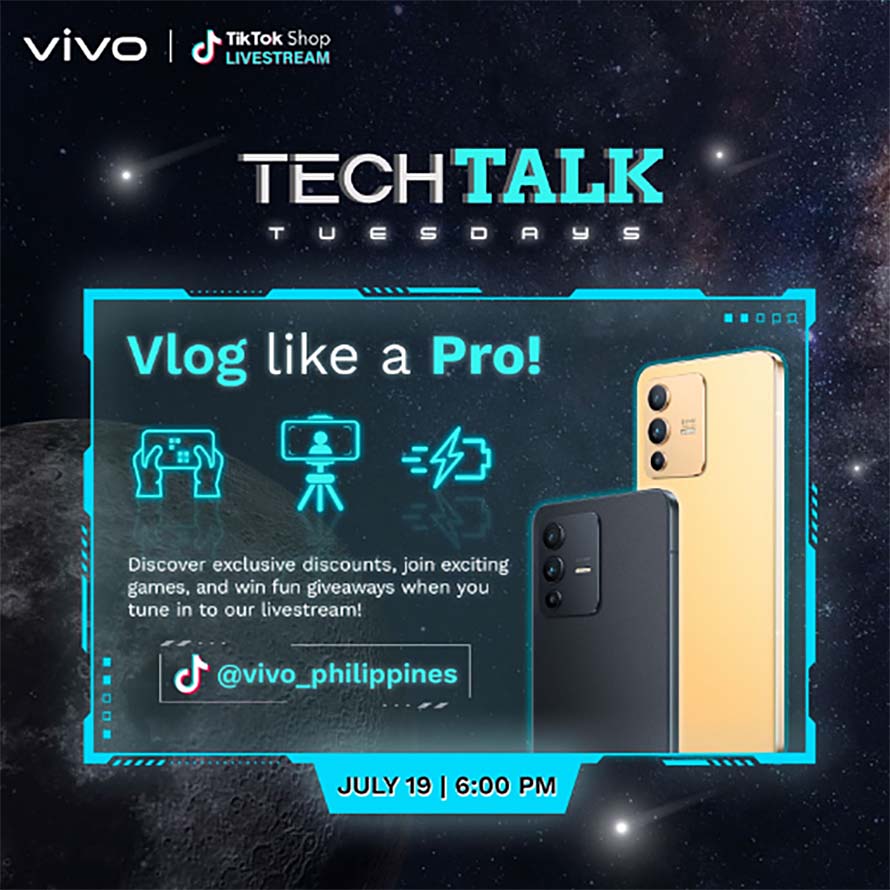 Watch vivo’s TechTalk Tuesdays on TikTok and Win Giveaways!
