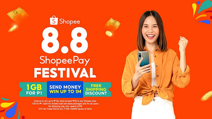 Three Easy Ways To Score Over PHP2M worth of prizes at the 8.8 ShopeePay Festival