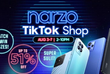 narzo opens their TikTok Shop with up to 51% OFF discounts and free shipping offers!