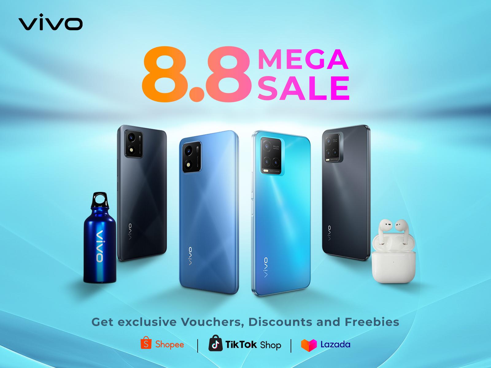 vivo Announces 8.8 Mega Sale in Shopee, Lazada and TikTok Shop