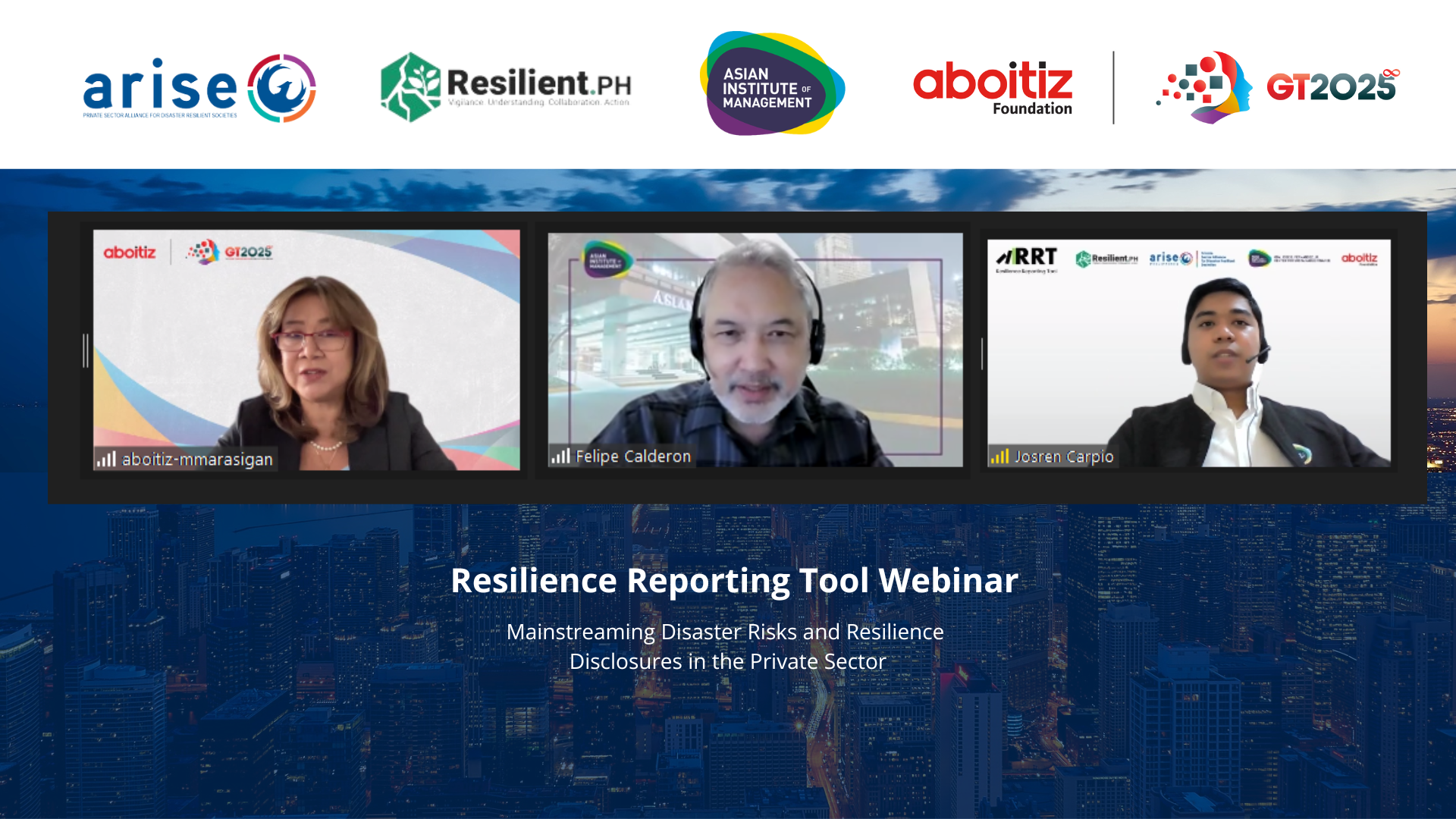 Aboitiz Foundation and Partners presented the Resilience Reporting Tool