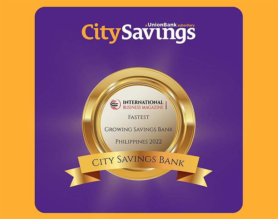 CitySavings Recognized as the Fastest Growing Savings Bank in the Philippines for 2022