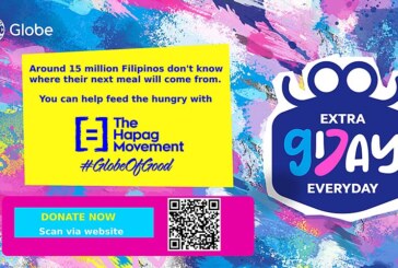 Globe, customers come together in #ExtraGDayEveryday to help solve involuntary hunger via Hapag Movement donations