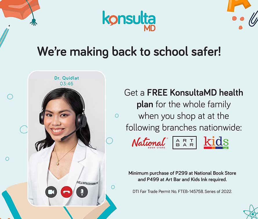KonsultaMD and National Bookstore partner for student health this back-to-school season