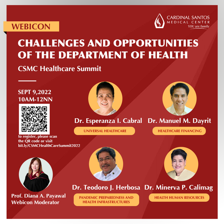 CSMC tackles challenges and opportunities of the DOH with latest webicon