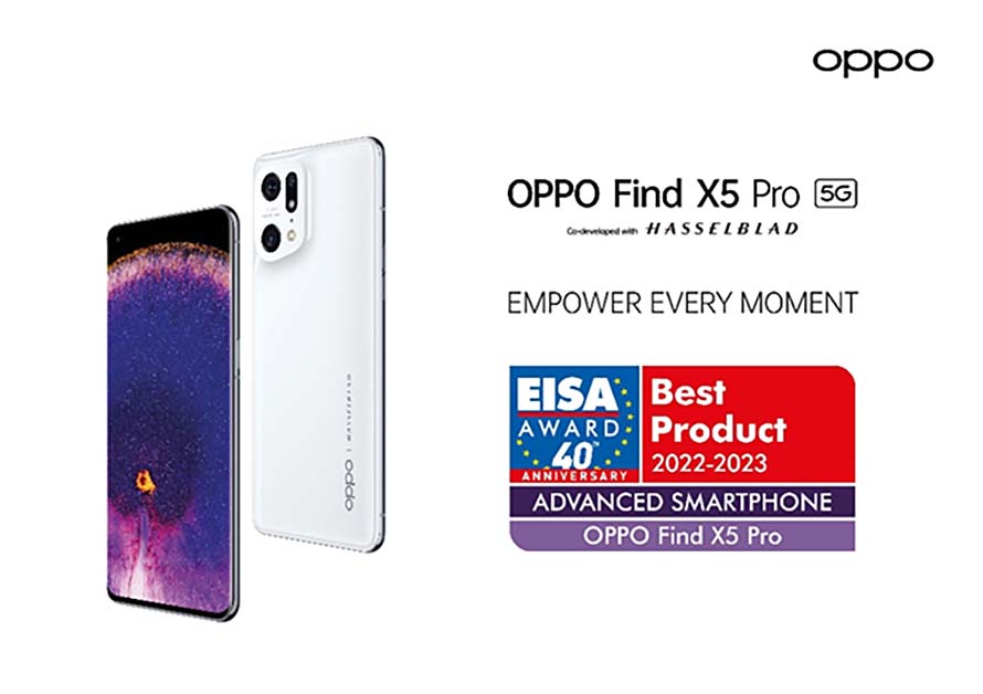 The Find X5 Pro and Enco X2  wins coveted 2022-2023 EISA award