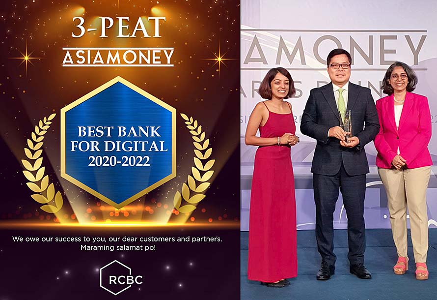 RCBC Scores 3-Peat as Best Bank for Digital