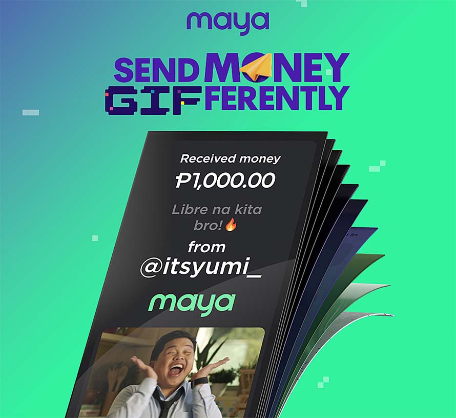 Maya serves the best GIF for your different Send Money moods!