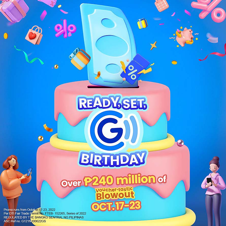 On October 17 to 23, GCash is Celebrating its Birthday with Bigger Rewards and Exciting Deals