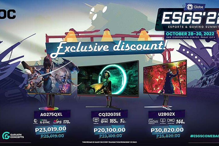 AOC Monitor Philippines celebrates esports and gaming with ESGS 2022 promotion
