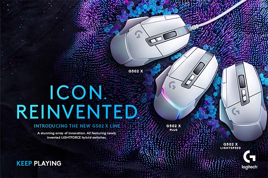 Reinvent your game with a reimagined G502 X gaming mouse
