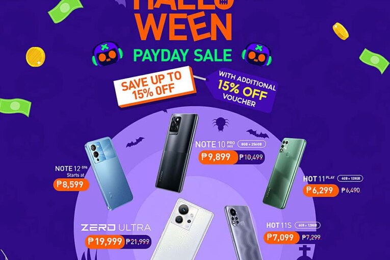 Infinix Halloween Payday Shopee Sale up to 30% discount