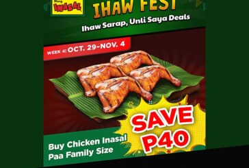 “Ihaw Fest” gives Mang Inasal customers discount on next takeout or delivery