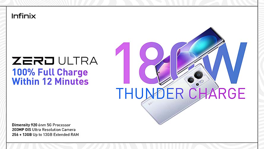 Zero to 100% in 12 minutes: What you need to know about the Infinix ZERO ULTRA’s groundbreaking 180W Thunder Charge