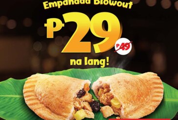 THIS 10.10 ONLY: Enjoy Mang Inasal Empanada for P29!