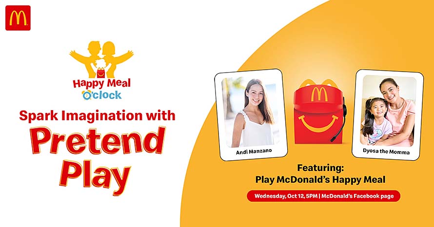 Create new and imaginative ways for pretend play with McDonald’s Happy Meal O’Clock