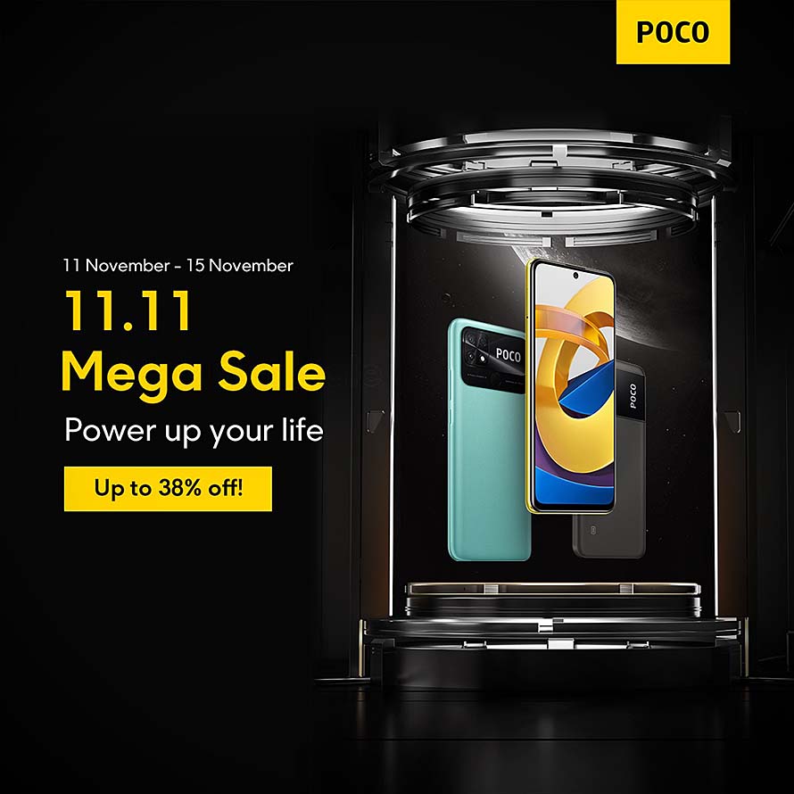 POCO’s 11.11 Mega Sale offers up to 38% discount