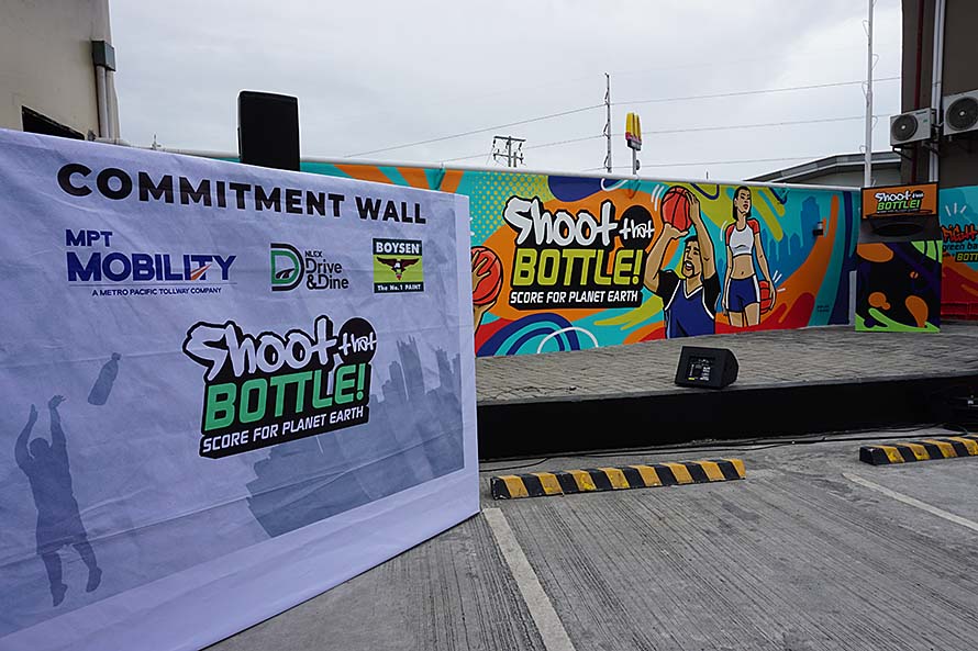 NLEX Drive and Dine scores for Mother Earth with Shoot That Bottle launch