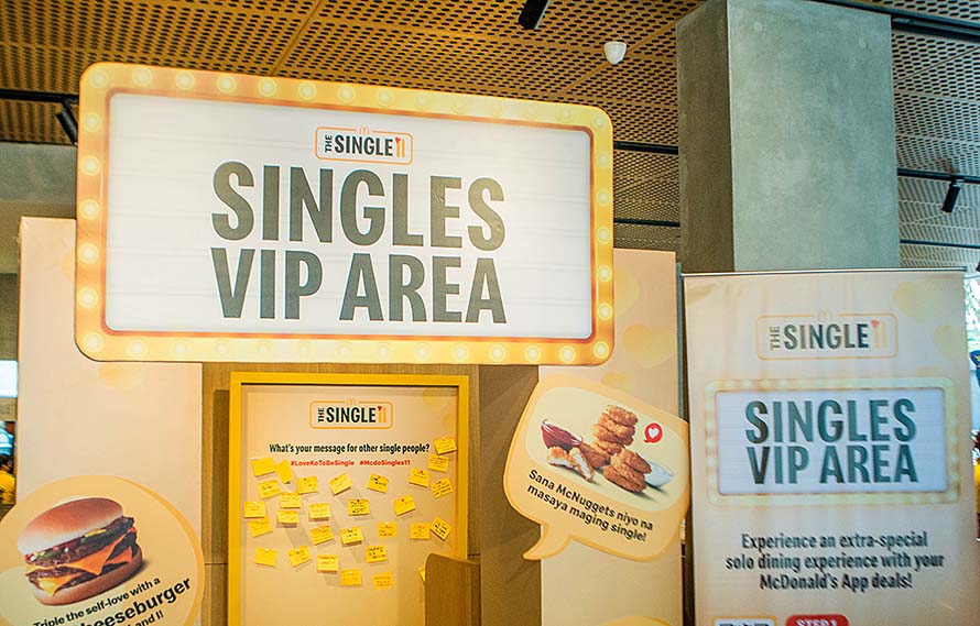 McDonald’s launches Single 11 deals on the McDonald’s App and their Single VIP Area in select McDonald’s branches