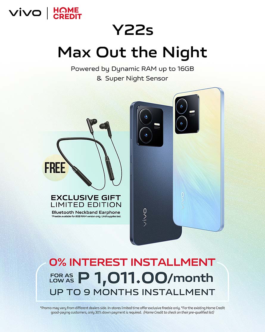 Get Ready to Max out the Night with the vivo Y22s’ Home Credit and Credit Card Promos!