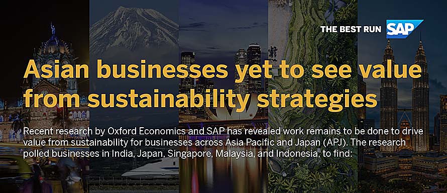 SAP Reveals Asia Businesses Yet to See Value from Sustainability Strategies