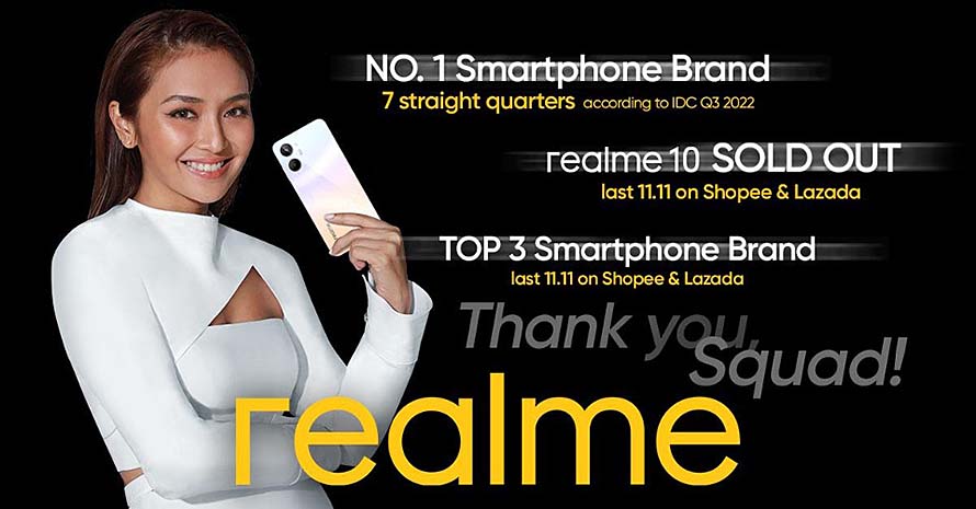 ICYMI: realme ranked #1 for 7 straight quarters!