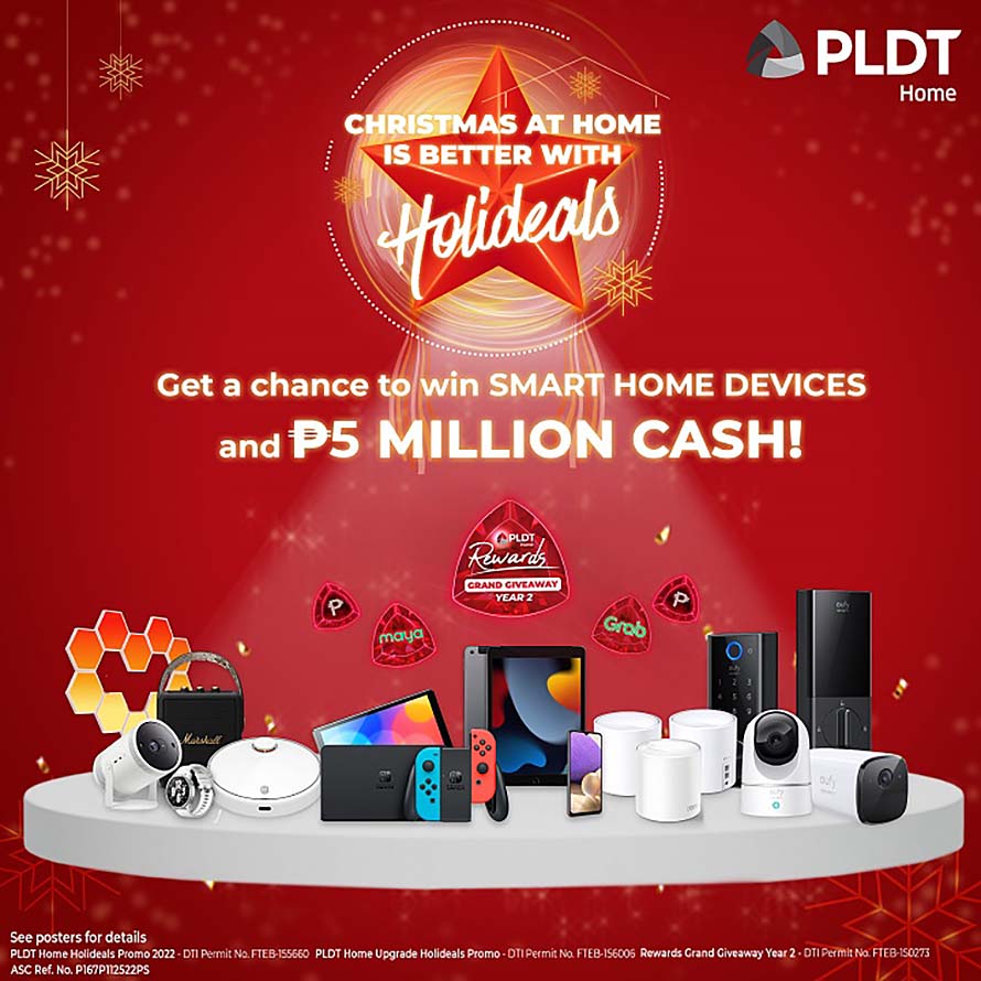 Win prizes as you shop this Christmas with PLDT Home Holideals MegaBites