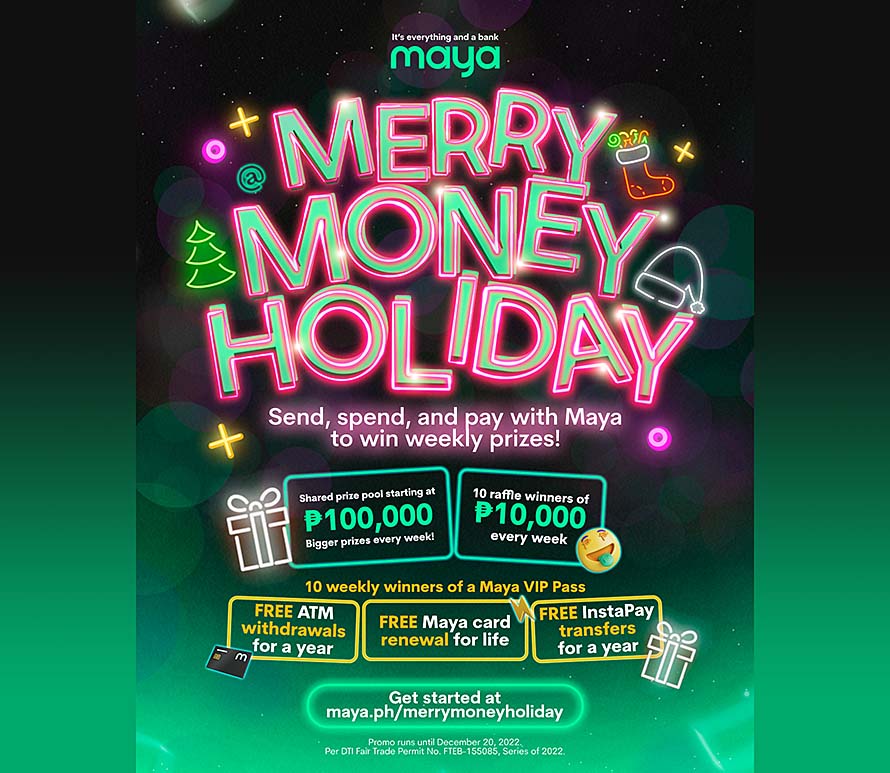 Maya spreads Christmas joy with Merry Money Holiday Promo