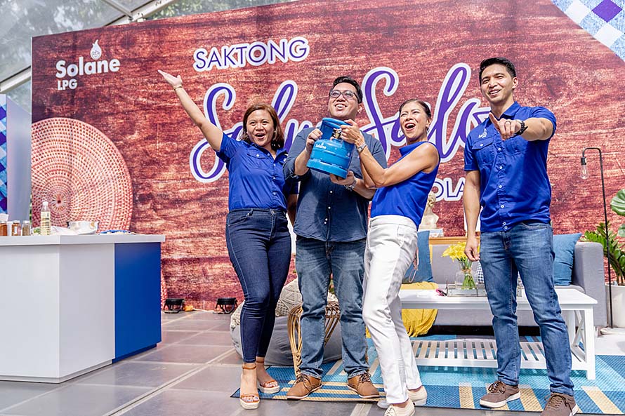 Solane unveiled its Solane Sakto tank holding 1.4kg of LPG during the Saktong Salu-salo event