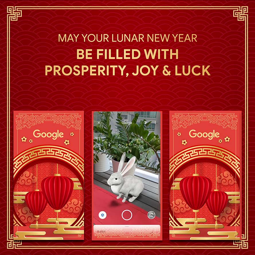 Celebrating Year of the Rabbit with Google
