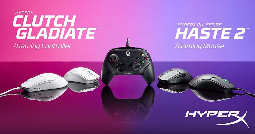 HyperX Reveals Clutch Gladiate Wired Xbox Controller, Next Generation Haste 2 Gaming Mice and HX3D at CES 2023