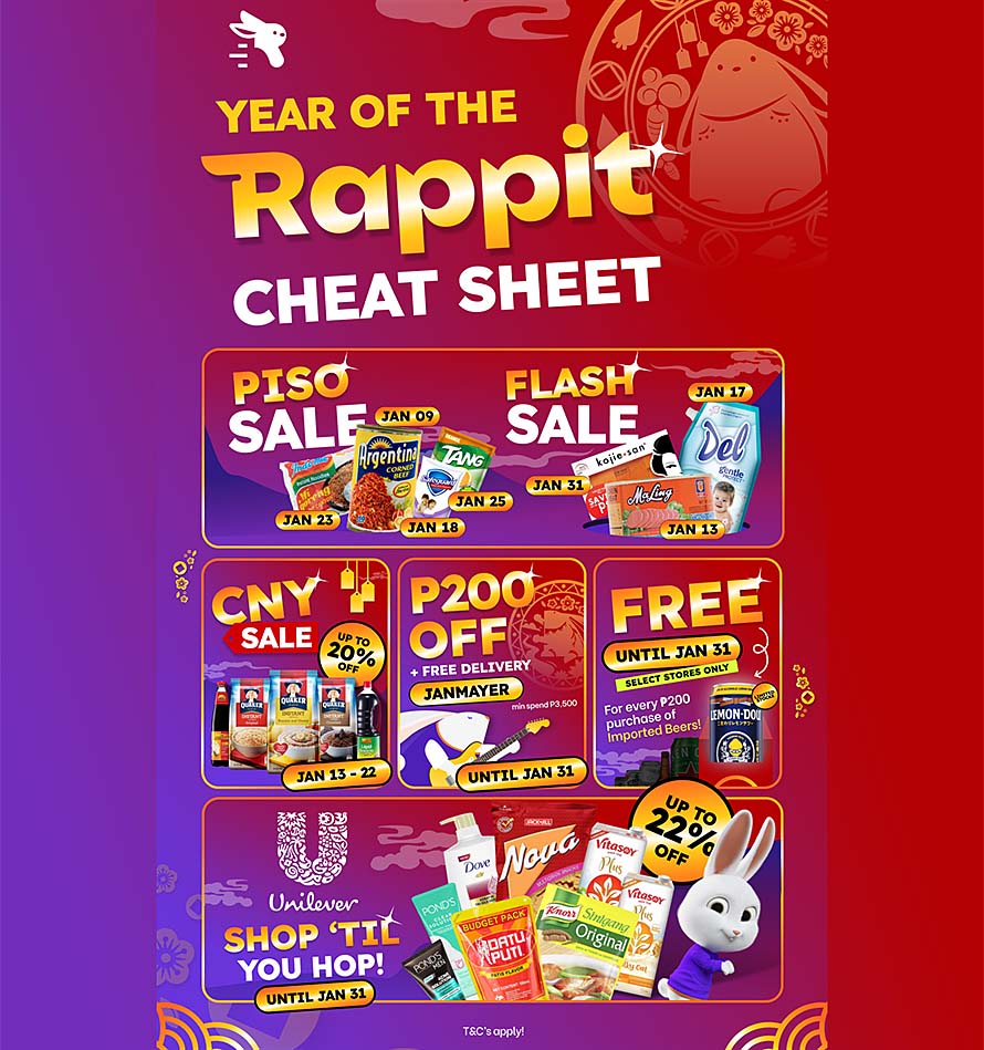 Ring in the Year of the ‘Rappit’ with savings on groceries and more!