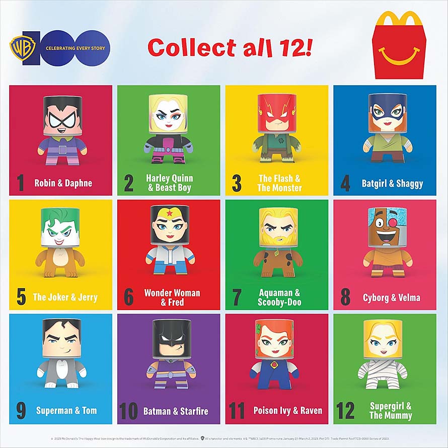 McDonald’s brings together your all-time favorite cartoon characters with the newest Warner Bros Happy Meal Collection!