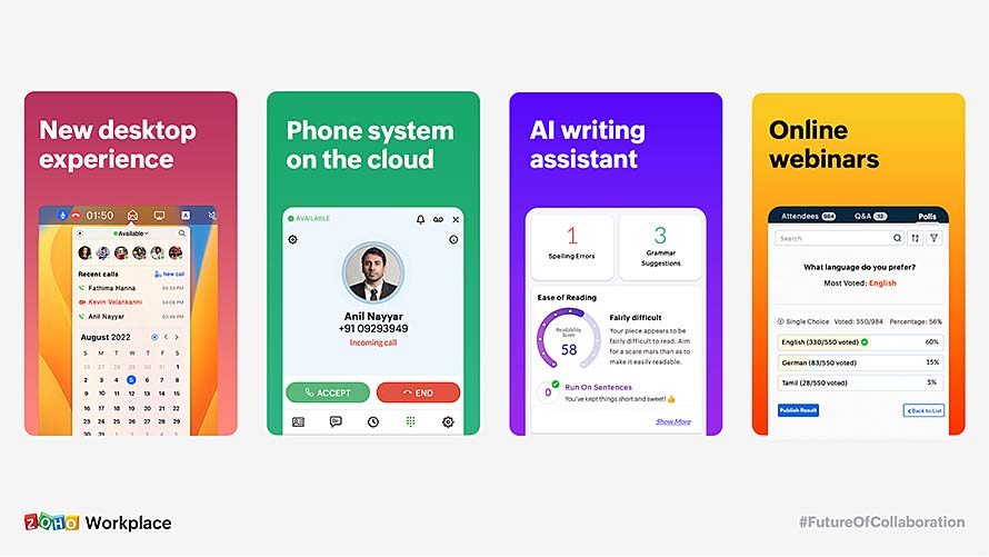 Zoho Unveils Unified Communications Platform, Launches New Collaboration Tech for Zoho Workplace