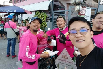 Good samaritan Ka-panda shares blessings to  fellow riders, street workers