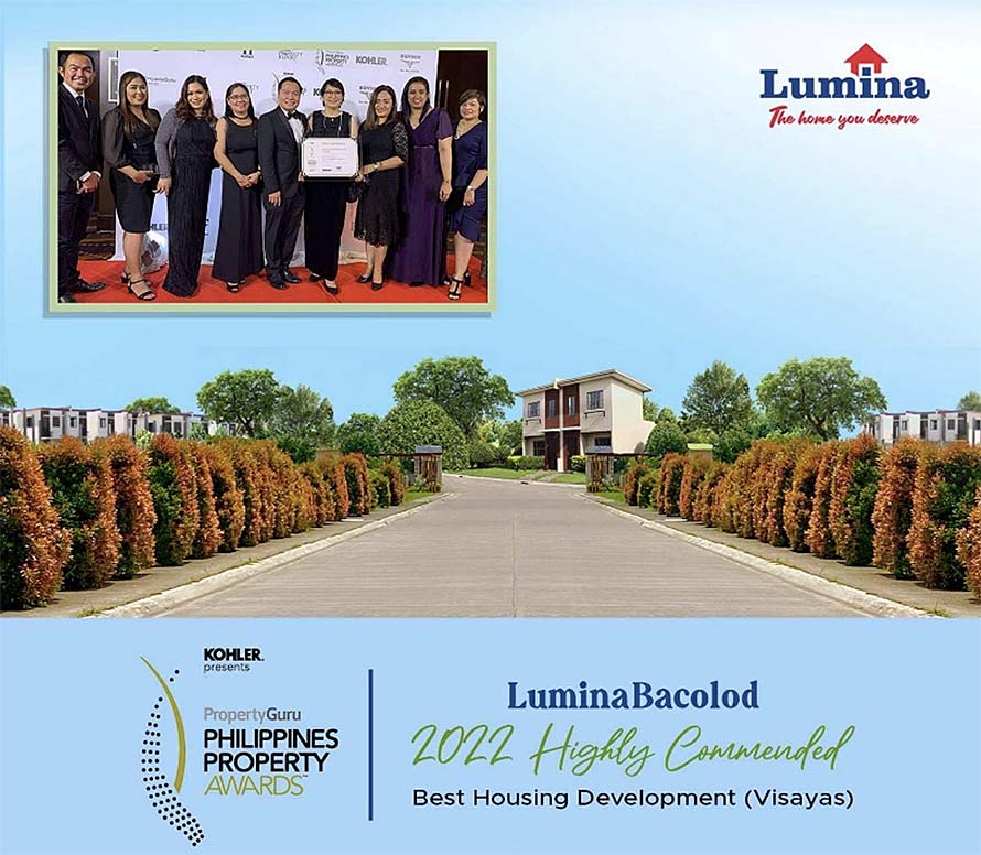 Philippine Property Awards 2022 Recognizes Lumina Bacolod