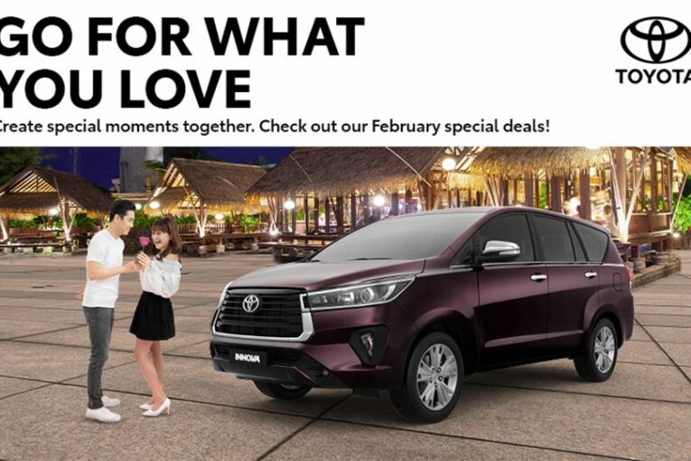 Go for what you love this February with special deals from Toyota!