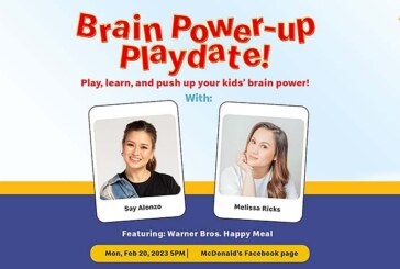 Join McDonald’s Happy Meal O’Clock Livestream for a Brain Power-up Play Date featuring Kryz Uy and Scottie!