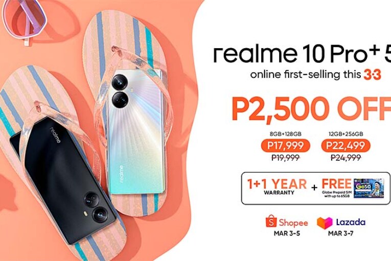 realme 10 Pro+ 5G, now available at Shopee and Lazada