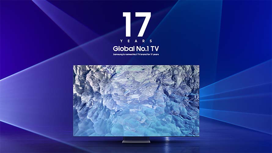 Recognizing Innovative Excellence: Samsung Tops Global TV Market For 17 Consecutive Years