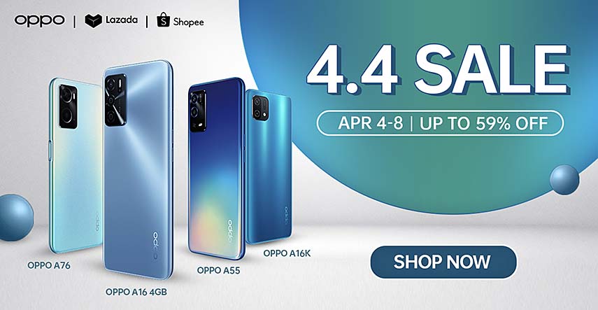 Check out exciting deals and discounts at the OPPO 4.4 Sale from April 4-8