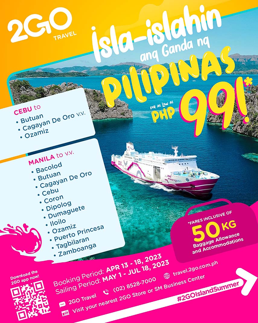 Isla-islahin ang Pinas with P99 Sea Sale