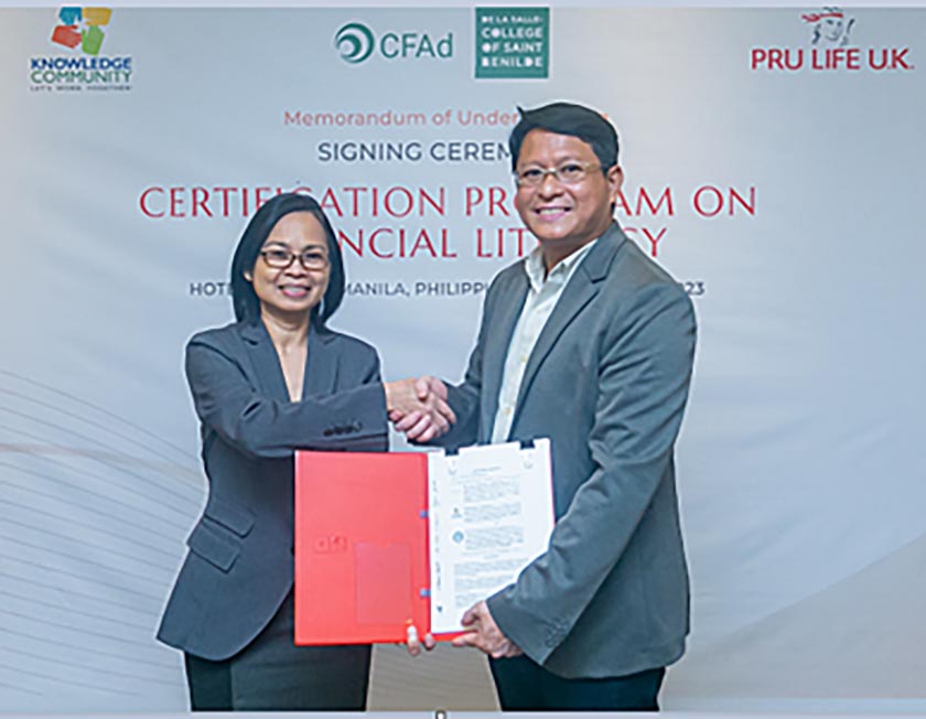 Pru Life UK, De La Salle-College of Saint Benilde & Knowledge Community Inc. forge ties to promote financial literacy and inclusion